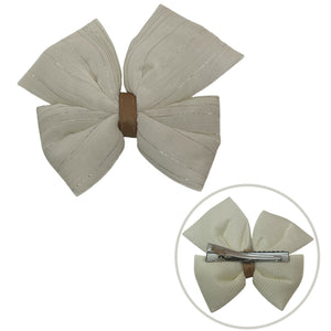 HAIRSTORY Bow Shimmer Silver Details