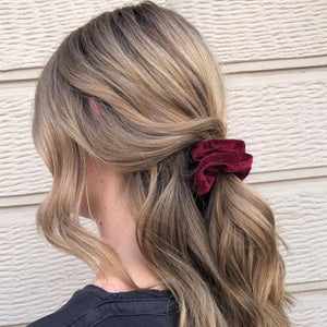HAIRSTORY (#77L-#77S) Velvet Scrunchies (Pack of 2 pcs)