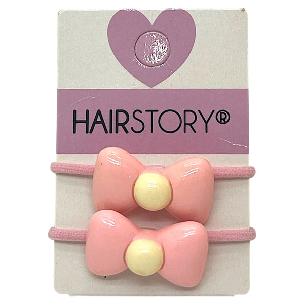 HAIRSTORY Pastel Hair Tie W/ Ribbon Charm