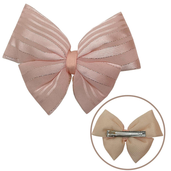 HAIRSTORY Bow Shimmer Silver Details