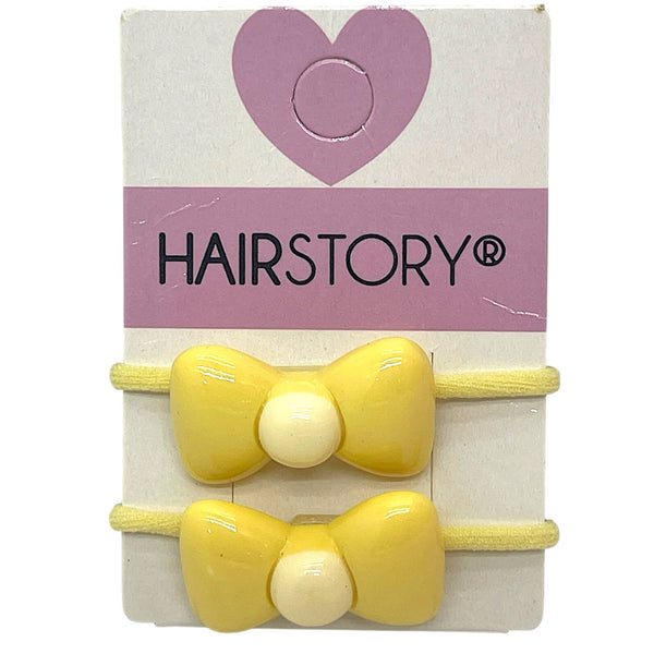 HAIRSTORY Pastel Hair Tie W/ Ribbon Charm