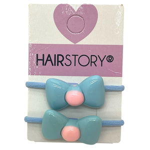 HAIRSTORY Pastel Hair Tie W/ Ribbon Charm