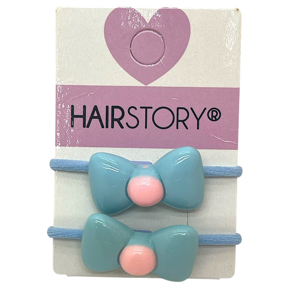 HAIRSTORY Pastel Hair Tie W/ Ribbon Charm