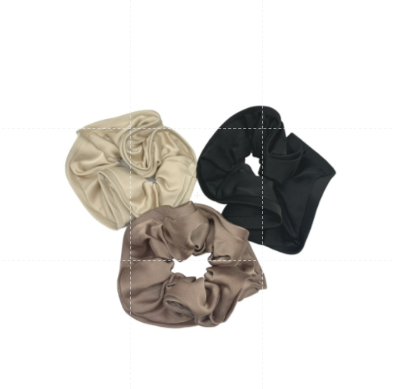 HAIRSTORY Large Satin Scrunchies Pony Tail