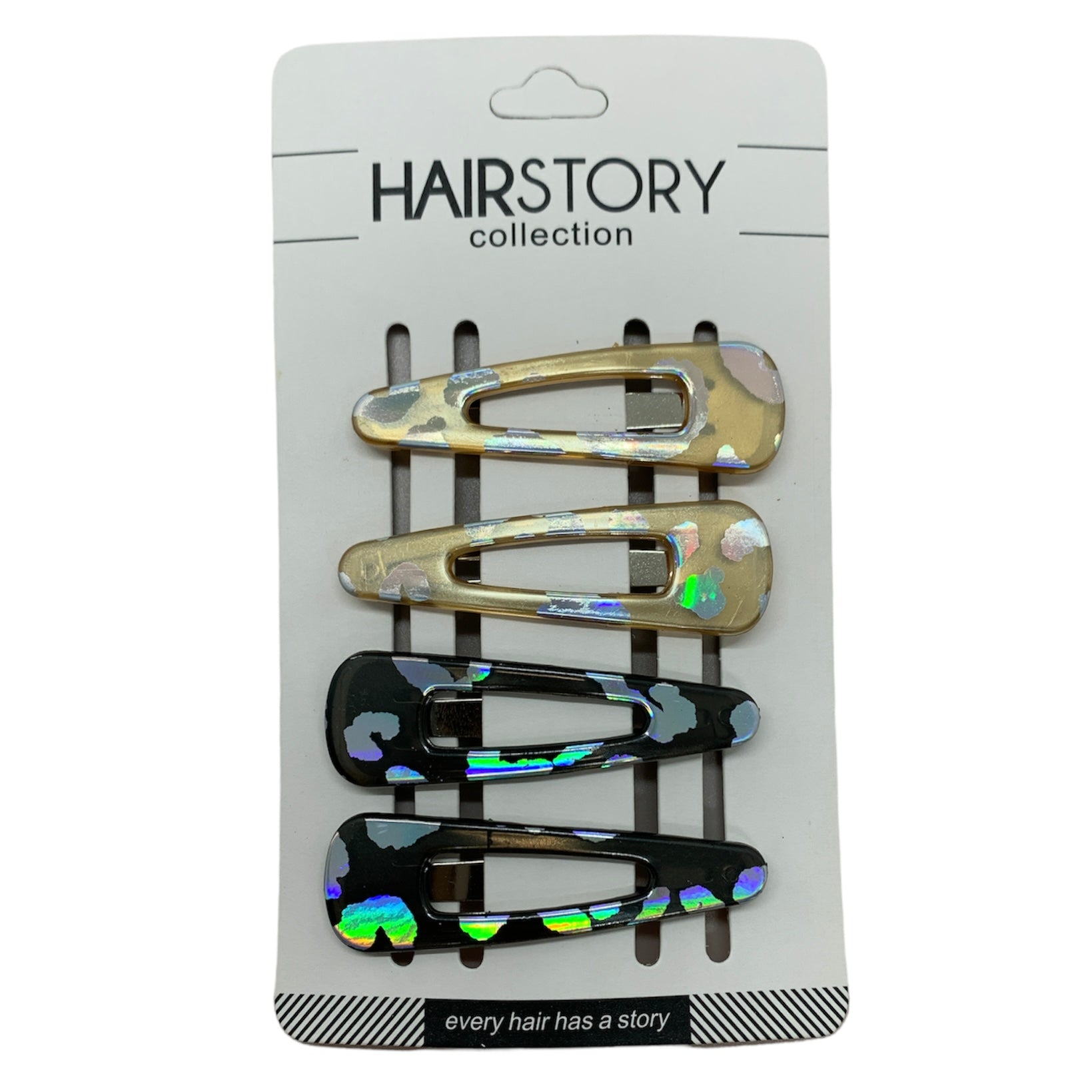 HAIRSTORY Holographic Snap Clip #20140006