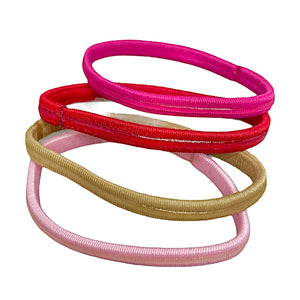 Non-Slip Flat Hair Tie Ponytail (Pack Of 10 Pcs)