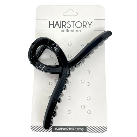 Classic Black Knot Hair Claw Clamp Clip