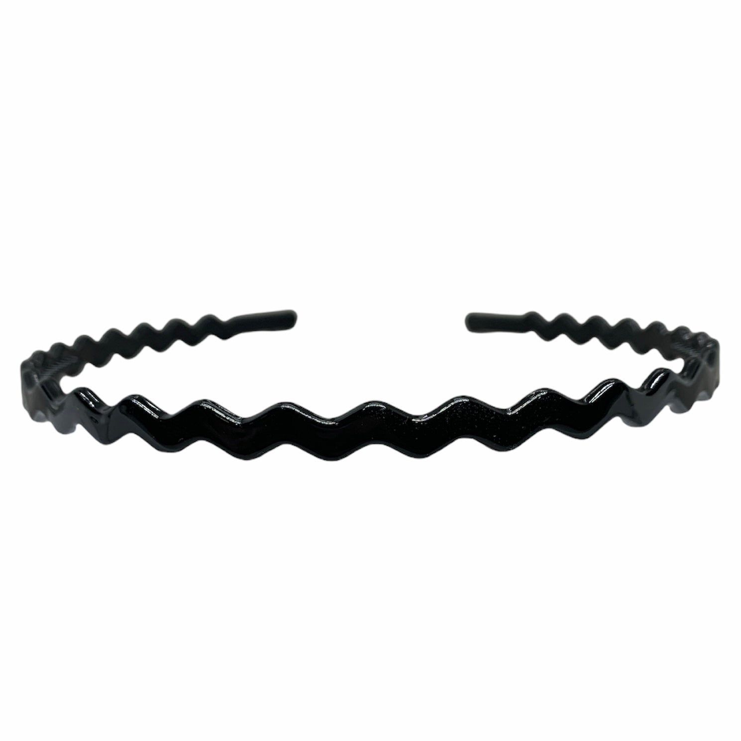 Basic Black Thin Wave Headband