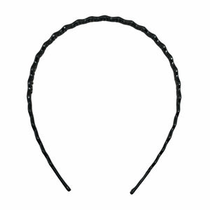 HAIRSTORY Classic Plain Black Thin Headband