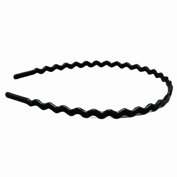 Basic Black Thin Wave Headband