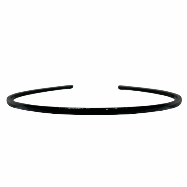 HAIRSTORY Classic Plain Black Thin Headband