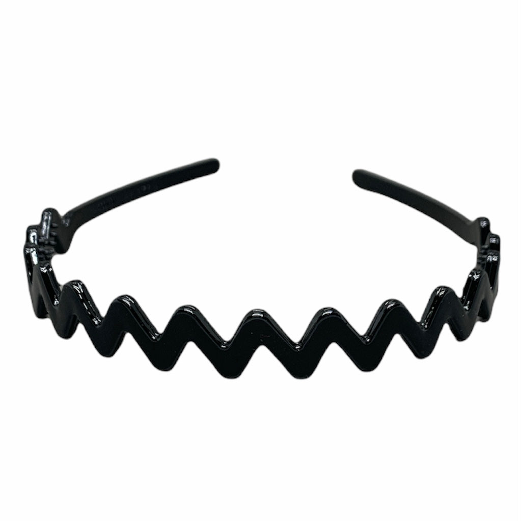 Black Zig Zag Headband T036