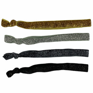 Baby Girl Knotted Glitter Elastic Headband (Pack of 2 pcs)