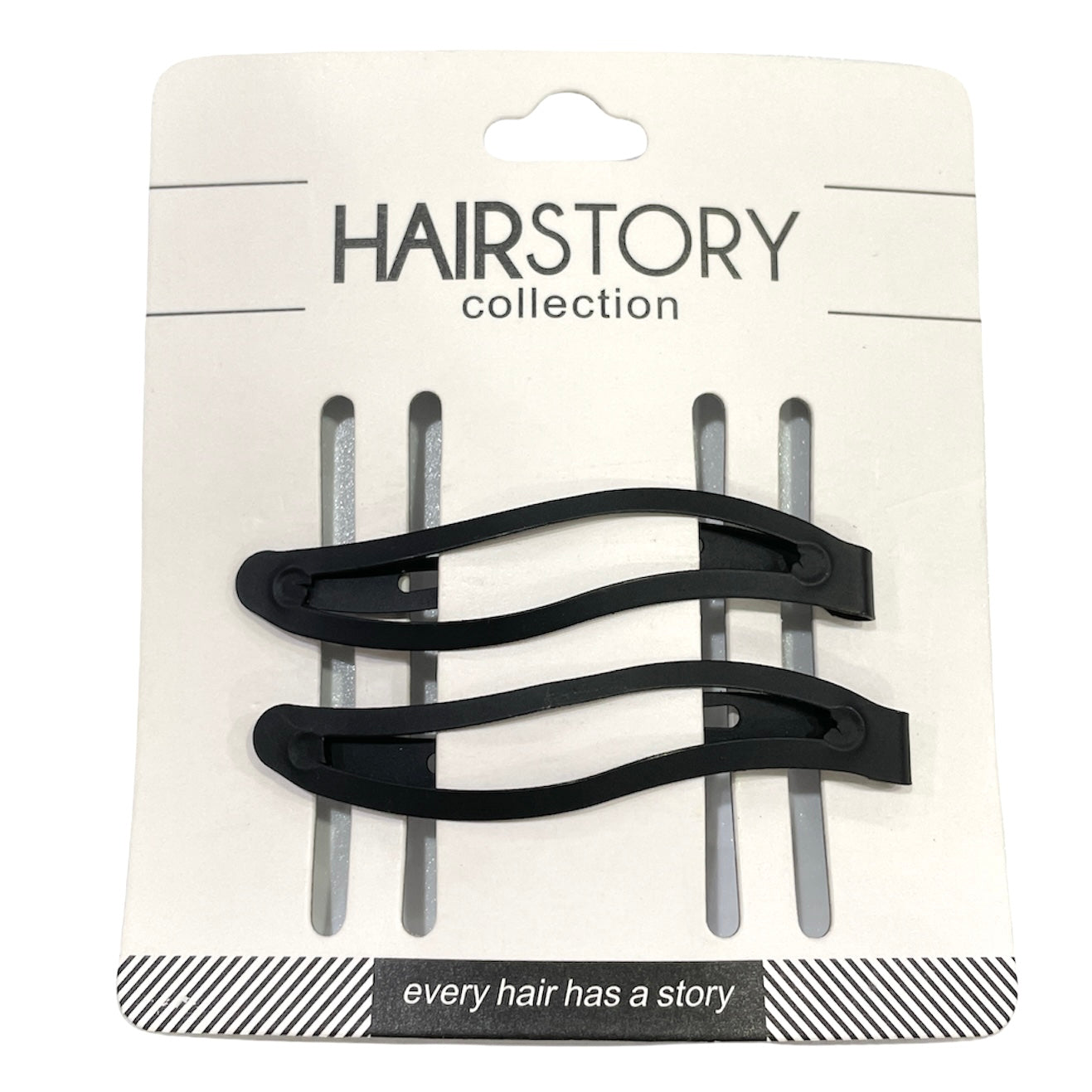 Wavy Metal Snap Clip 6cm (Pack of 2 pcs)