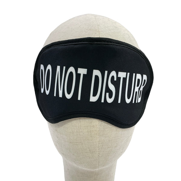 Black Sleep Eye Mask with Phrases Fun Sayings