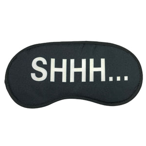 Black Sleep Eye Mask with Phrases Fun Sayings