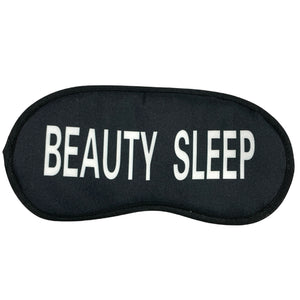 Black Sleep Eye Mask with Phrases Fun Sayings