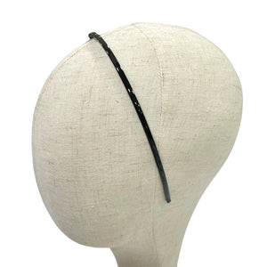 HAIRSTORY Classic Plain Black Thin Headband