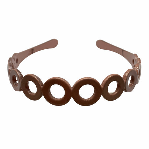 Neutral Colored Round Holes Headband