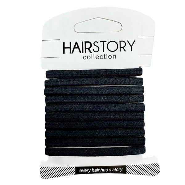 Non-Slip Flat Hair Tie Ponytail (Pack Of 10 Pcs)